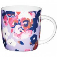 Kitchen Craft Mugg, blommig lila