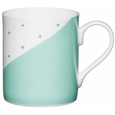 Mugg hjärtan, grön - KitchenCraft