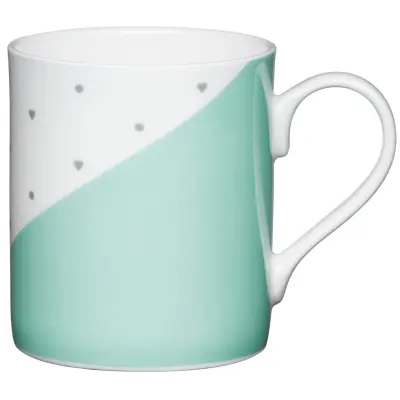 Mugg hjärtan, grön - KitchenCraft