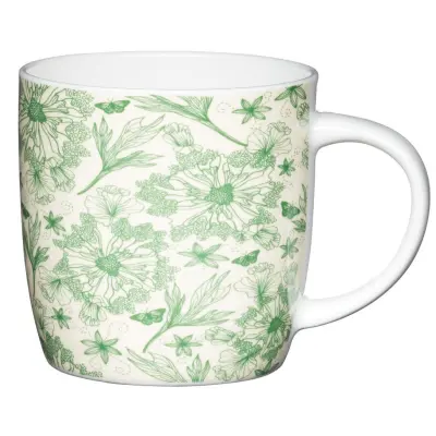 Mugg gröna blommor - KitchenCraft