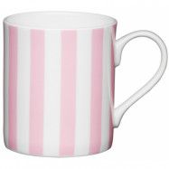 Kitchen Craft Mugg, randig rosa