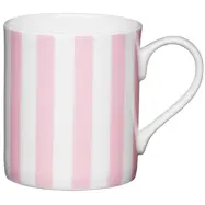 Kitchen Craft Mugg, randig rosa
