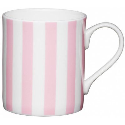 Kitchen Craft Mugg, randig rosa