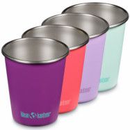 Klean Kanteen Kid Cup drickmugg 296 ml, butterflies, 4 st.