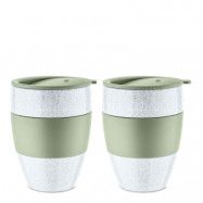 Koziol - Aroma To Go isolerad Mugg med lock 40 cl 2-pack Grön