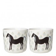 Marimekko - Musta Tamma Mugg 2-pack