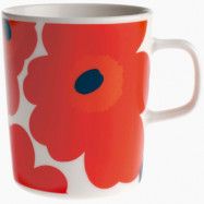 Marimekko OIVA mugg 2,5 dl, unikko, rød