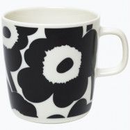 Marimekko OIVA mugg 4 dl, unikko/vit