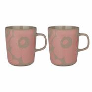 Marimekko OIVA Unikko mugg 2,5 dl 2-pack, terra/peach