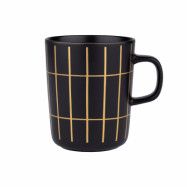 Marimekko Tiiliskivi mugg 2,5 dl, black gold