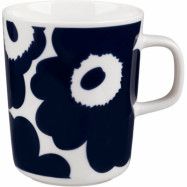 Marimekko Unikko mugg, 2,5 dl, mörkblå