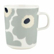 Marimekko Unikko mugg 2,5 dl, vit/grå/sand/blå