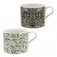 Morris&Co - Pure Morris Mugg 2-pack Willow Bough Grön&Blackthorn