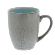 Mugg Ø8 cm, grå/ljusblå - BITZ