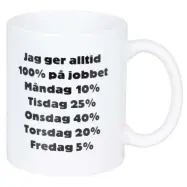 Mugg - 100% på jobbet