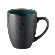 Mugg 30 cl, svart/grön - BITZ