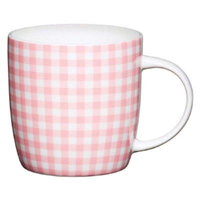 Mugg Gingham, rosa - KitchenCraft