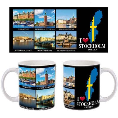 Mugg I love Stockholm