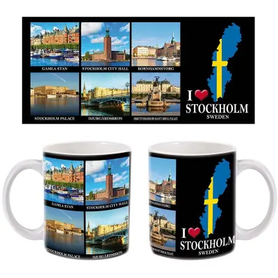 Mugg I love Stockholm