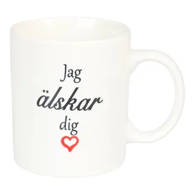 Mugg Keramik - Jag älskar dig