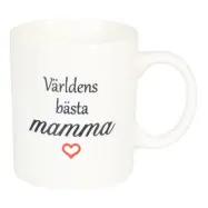 Mugg Keramik - Världens Bästa Mamma