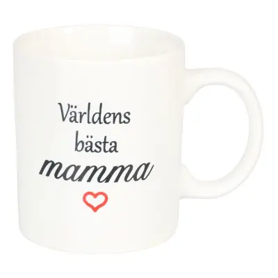 Mugg Keramik - Världens Bästa Mamma