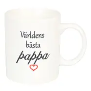 Mugg Keramik - Världens Bästa Pappa