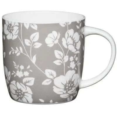 Mugg med blommor, grå - KitchenCraft