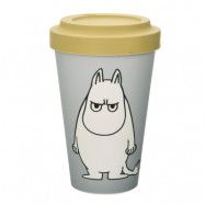 Nordicbuddies - Mumin take away mugg 45 cl Mumintrollet arg grå