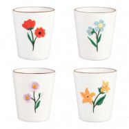 &klevering - Wild Flower Mugg 20 cl 4-pack