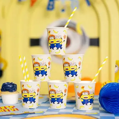 Pappersmuggar Minionerna, 6-pack - PartyDeco