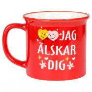 Röd mugg - Jag Älskar Dig