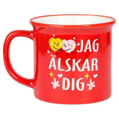 Röd mugg - Jag Älskar Dig