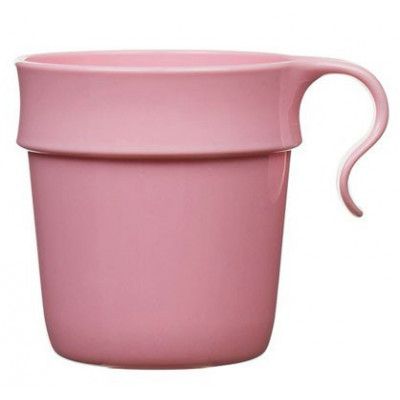 Rosa mugg med öra, 8 x 8,5 cm, rosa - Nordiska plast
