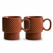 Sagaform Coffee&More kaffemugg 2-pack, terracotta