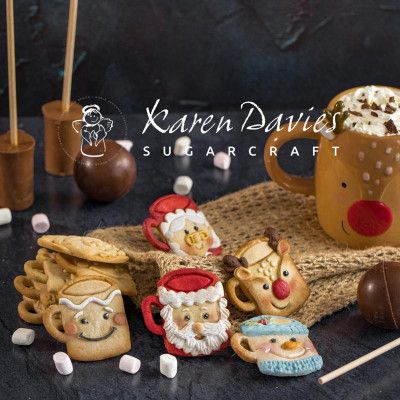 Silikonform Julfigurer i muggar - Karen Davies