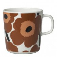 Marimekko - Unikko Mugg 40 cl Sky Blue/Vit