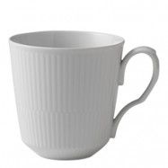 White Fluted Mugg 46 cl