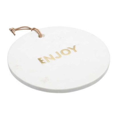 Ostbricka i vit marmor, Ø25,5 - Artesà