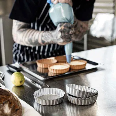 Pajform i kolstål 4-pack, 10 cm - Exxent