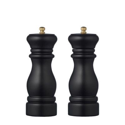 Svart salt- och pepparkvarnset 16,5 cm - By Tareq Taylor
