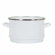 Colander emaljerat durkslag - Kockums Jernverk - Kockums white