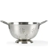 Durkslag, rostfritt stål, 23 cm - Funktion