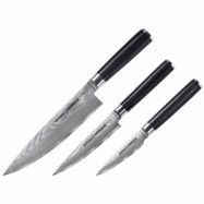 Samura Damascus knivset, 3 knivar