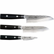 Yaxell Zen Knivset 3-delar, 2 santoku och 1 skalkniv