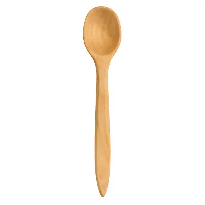 Rundad Träsked i Björk, 33 cm