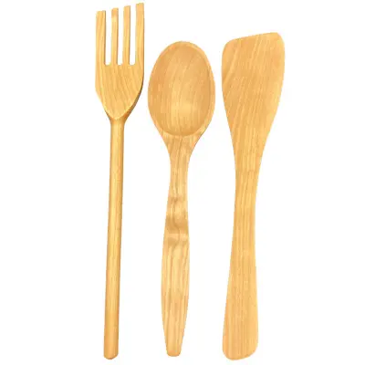 Sked, Gaffel&Stekspade i Björkträ