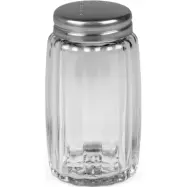 Pepparströare i rostfritt stål och glas, 7 cm