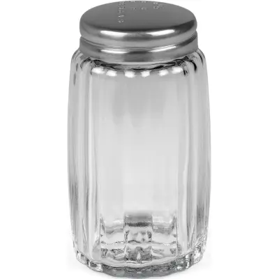 Pepparströare i rostfritt stål och glas, 7 cm