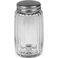 Saltströare i rostfritt stål och glas, 7 cm